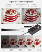 Light Box Photography, 24x24 inch Large Photo Light Box with 136 LED Beads, CRI >95, Professional Portable Photo, alternate