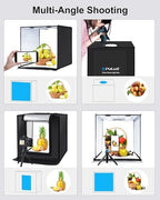 Light Box Photography, 24x24 inch Large Photo Light Box with 136 LED Beads, CRI >95, Professional Portable Photo, alternate