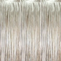Light Champagne Foil Fringe Backdrop Curtains,3.3x8.2ft, 3 Pack in 3.3x8.2ft