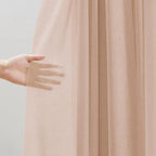 Light Coffee Wedding Arch Draping Fabric Sheer Curtain Drapes 4 Panels | 20ft Extra Long Shimmery Nude Backdrop, alternate