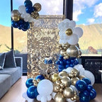 Light Gold Shimmer Wall Backdrop 36 Panels Cover 6 x 6 Ft, Photo Backdrops for Wedding, Anniversary, Birthday, alternate view