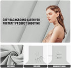 Light Grey 10 x 20 Ft Large Screen Backdrop Cloth for Photography, Non-Reflective Gray Photo Background Screen, alternate
