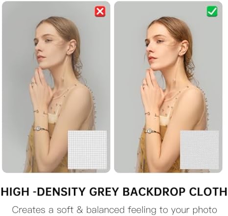 Light Grey 10 x 20 Ft Large Screen Backdrop Cloth for Photography, Non-Reflective Gray Photo Background Screen, alternate