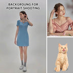 Light Grey 10 x 20 Ft Large Screen Backdrop Cloth for Photography, Non-Reflective Gray Photo Background Screen, alternate