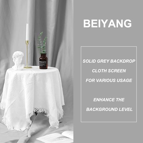 Light Grey 10 x 20 Ft Large Screen Backdrop Cloth for Photography, Non-Reflective Gray Photo Background Screen, alternate