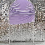 Light Lavender Ripples Pattern Arch Backdrop Cover for Birthday Party Wedding Baby Shower Decorations Dirty, alternate view 3