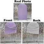 Light Lavender Ripples Pattern Arch Backdrop Cover for Birthday Party Wedding Baby Shower Decorations Dirty, alternate view 5