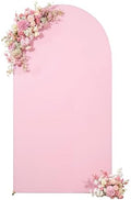 Light Pink Arch Backdrop Cover 6.6FT Party Wedding Arch Covers Stretchy Backdrop Baby Shower Bridal Shower