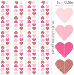 Light-Pink Rose-Gold Valentines Party-Decorations Heart-Garland - 52ft Red Galentines Streamers Banner, Women, alternate view