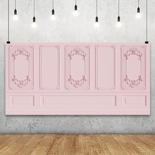 Light Pink Vintage Room Inside Photography Backdrops 20x10ft in 20x10ft, alternate view 2