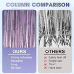Light Purple Foil Fringe Backdrop Curtains, 3.3x6.6ft, 9pcs in 3.3x6.6ft, alternate view 3