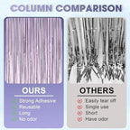 Light Purple Foil Fringe Backdrop Curtains,3.3x8.2ft, 3 Pack in 3.3x8.2ft, alternate view 4