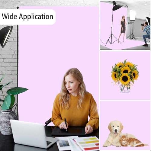 Light Purple Photography Backdrop for Photoshoot, Fabric 5x7ft in 5x7ft, alternate view 2