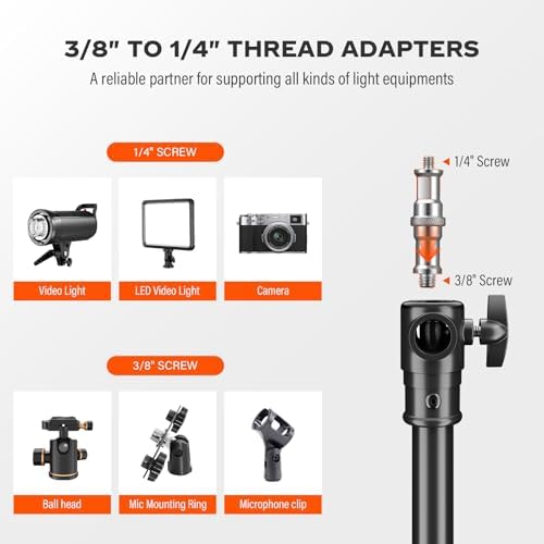 Light Stand 112in/9.3' Photography Heavy Duty Light Stand, alternate view 2
