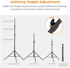 Light Stand for Photography, 7.5ft/2.3M Extendable Tripod, alternate view 4