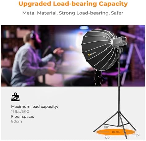 Light Stand for Photography, 7.5ft/2.3M Extendable Tripod, alternate view 5