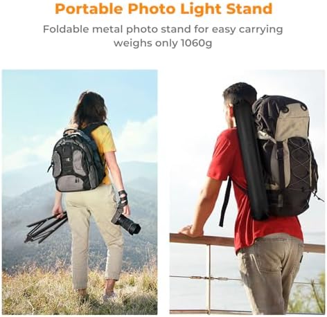 Light Stand for Photography, 7.5ft/2.3M Extendable Tripod, alternate view 7