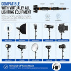 Light Stand for Photography 9.2ft/2.8M Heavy Duty Tripod Spring Cushioned, alternate view 5