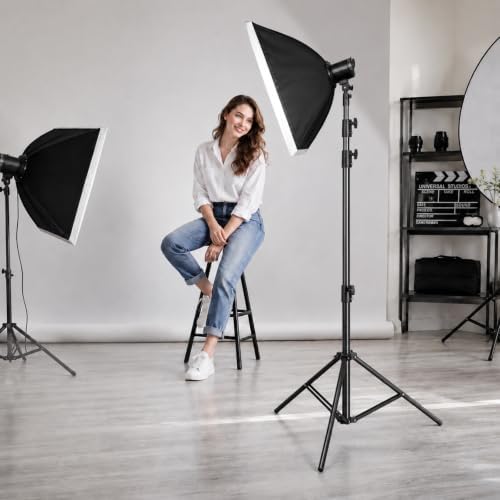 Light Stand for Photography 9.2ft/2.8M Heavy Duty Tripod Spring Cushioned, alternate view 6