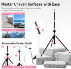 Light Stand Photography, 6.5ft/200cm Adjustable All-Terrain Tripod Stand in Pink, alternate view 5