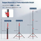 Light Stand Photography, 9.1ft/280cm Air Cushioned Studio Light Stand, alternate view 4