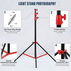Light Stand Photography, 9.1ft/280cm Air Cushioned Studio Light Stand, alternate view 6