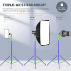 Light Stand Photography, 9.1ft/280cm Air Cushioned Studio Tripod Stand, alternate view 3