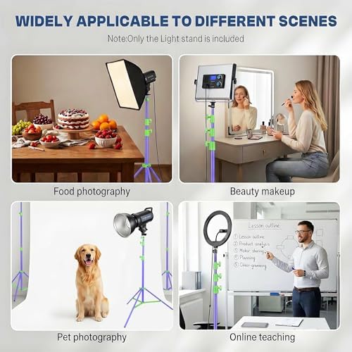 Light Stand Photography, 9.1ft/280cm Air Cushioned Studio Tripod Stand, alternate view 7