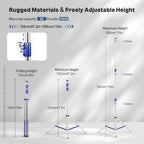 Light Stand Photography, 9.8ft/300cm Stainless Stee Tripod Stand, alternate view 3