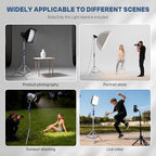 Light Stand Photography, 9.8ft/300cm Stainless Stee Tripod Stand, alternate view 7