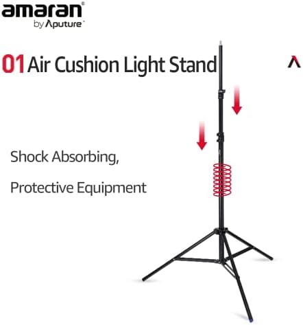 Light Stand Thick Aluminium Design with Pneumatic Padding 2.8m, alternate view 3
