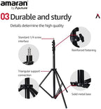 Light Stand Thick Aluminium Design with Pneumatic Padding 2.8m, alternate view 5