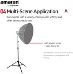 Light Stand Thick Aluminium Design with Pneumatic Padding 2.8m, alternate view 6