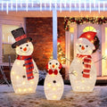 Light Up Snowman, hristmas Yard Decoration, 60 LEDs Lighted Snowman Christmas Decoration, Indoor Outdoor Lighted