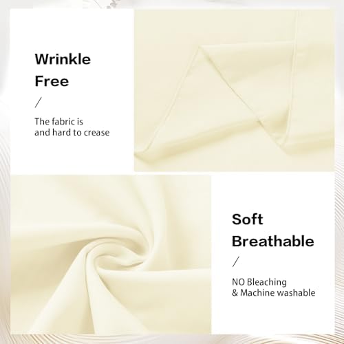 Light Yellow Backdrop Curtains for Parties, Chiffon Photo Backdrop Drapes 2 Panels 5x8ft Sheer Outdoor Curtain, alternate