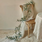 Lighted Artificial Olive Garland 6FT 96 LED Fairy Lights Battery Operated, Faux Vine Lights with Timer for, alternate view 4