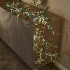 Lighted Artificial Olive Garland 6FT 96 LED Fairy Lights Battery Operated, Faux Vine Lights with Timer for, alternate view 5