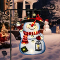 Lighted Christmas Garden Flag, 8 Modes Double Sided Solar Christmas Decorations Outdoor LED Navidad Flag, Yard
