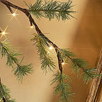 Lighted Pine Garland Battery Operated with Timer 6FT 48 Lights, Christmas Garland with Lights for Indoor Outdoor, alternate