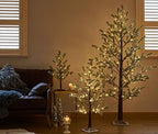 Lighted Pine Garland Battery Operated with Timer 6FT 48 Lights, Christmas Garland with Lights for Indoor Outdoor, alternate