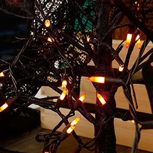 Lights, 29ft 150 Count Black Wire Incandescent Christmas Mini Lights, 120 V High-Voltage UL Certified Clear, alternate view 5