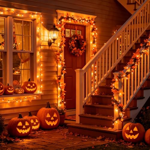 Lights Battery Operated, 50LED 16ft Outdoor Mini String Lights with 8 Modes & Timer, Black Wire Fairy Lights for, alternate