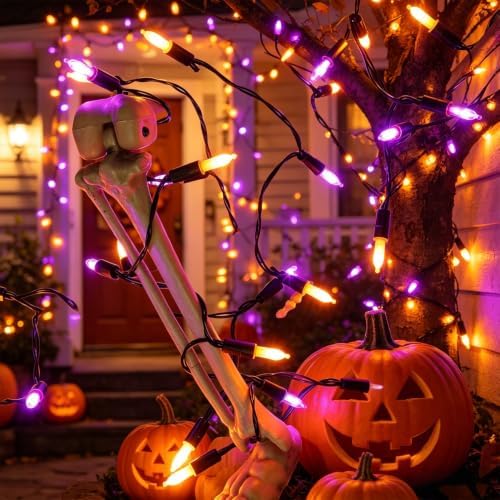 Lights Battery Operated, 50LED 16ft Outdoor Mini String Lights with 8 Modes & Timer, Black Wire Fairy Lights for, alternate