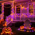 Lights Battery Operated, 50LED 16ft Outdoor Mini String Lights with 8 Modes & Timer, Black Wire Fairy Lights for, alternate
