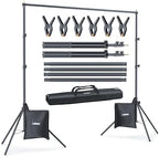 Lincostore Backdrop Stand Kit 10x7ft for Photography in 10x7ft