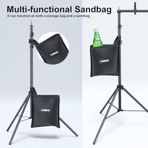 Lincostore Backdrop Stand Kit 10x7ft for Photography in 10x7ft, alternate view 3