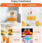LISI Drink Dispensers for Parties, 2 Gallon Beverage Dispenser with Stand, alternate view 3