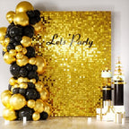 LiteGrid Series Shimmer Wall Backdrop - 24Pcs Gold