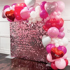 LiteGrid Series Shimmer Wall Backdrop - 24Pcs Pink, alternate view 6