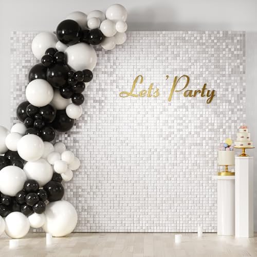 LiteGrid Series Shimmer Wall Backdrop - 36Pcs Matte White